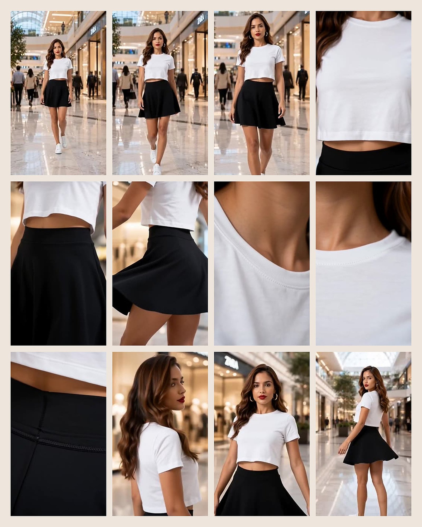 Fashion Promotional Video storyboard and visual frames